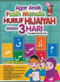 Image of Agar Anak Fasih Menulis Huruf Hijaiyah Dalam 3 hARI