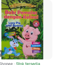 Image of babi pemalas dengan kelinci lazy pig with bunnny
